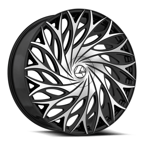 AZARA AZA-525 22x8.5 Gloss Black Machined 38 5x114.3/5x120 74.1 AZA-52522853838BM