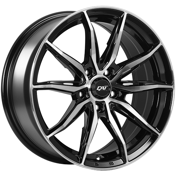 DAI Wheels FRANTIC 15x6.5 Gloss Black - Machined Face 38 5x114.3 67.1 DW11515008