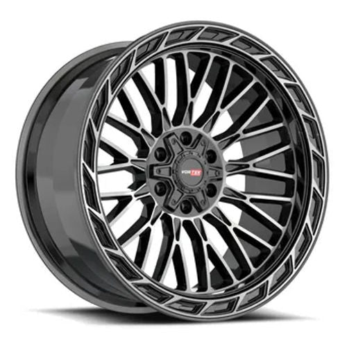 VORTEK VRP-502 20x9.0 Black Diamond Cut W/ Dark Tint 12 5x127/5x139.7 78.1 5022094312BDCDT