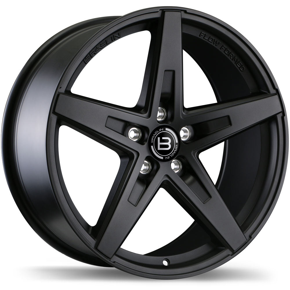 Braelin BR08 20x8.5 Matte Black 25 5x114.3 70.2 BR08-2085-65FN+25C702