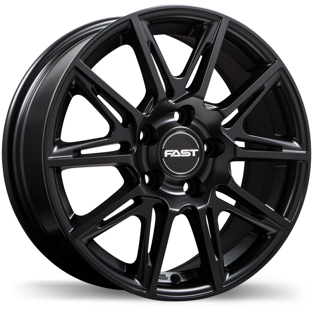 Fast Wheels Switch 16x6.5 Satin Black 42 5x114.3 64.1 F212Y-1665-65BT+42R641