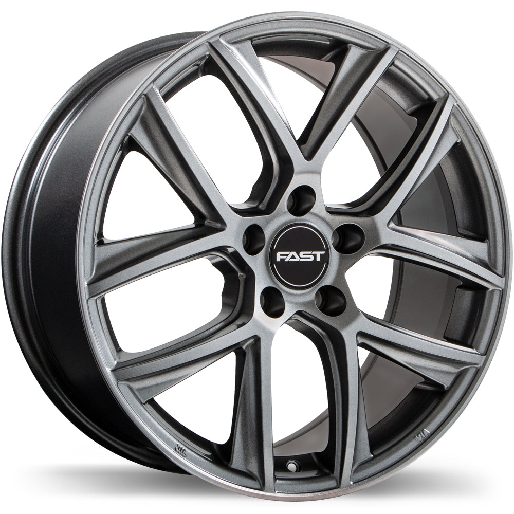 Fast Wheels Tactic 16x6.5 Titanium 40 5x114.3 64.1 F220Y-1665-65TN+40R641