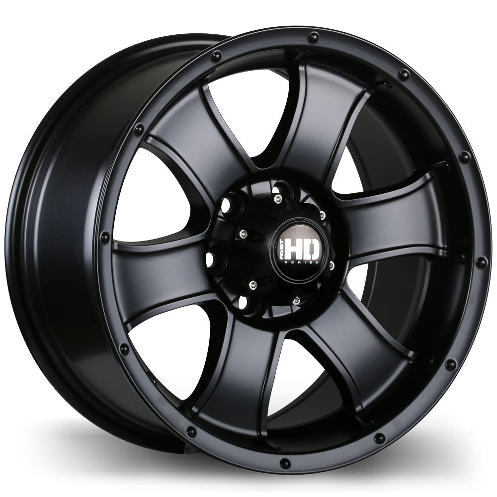 Fast HD Terrano 16x8.0 Satin Black 18 6x114.3 66.1 F223-1680-63BT+18C661
