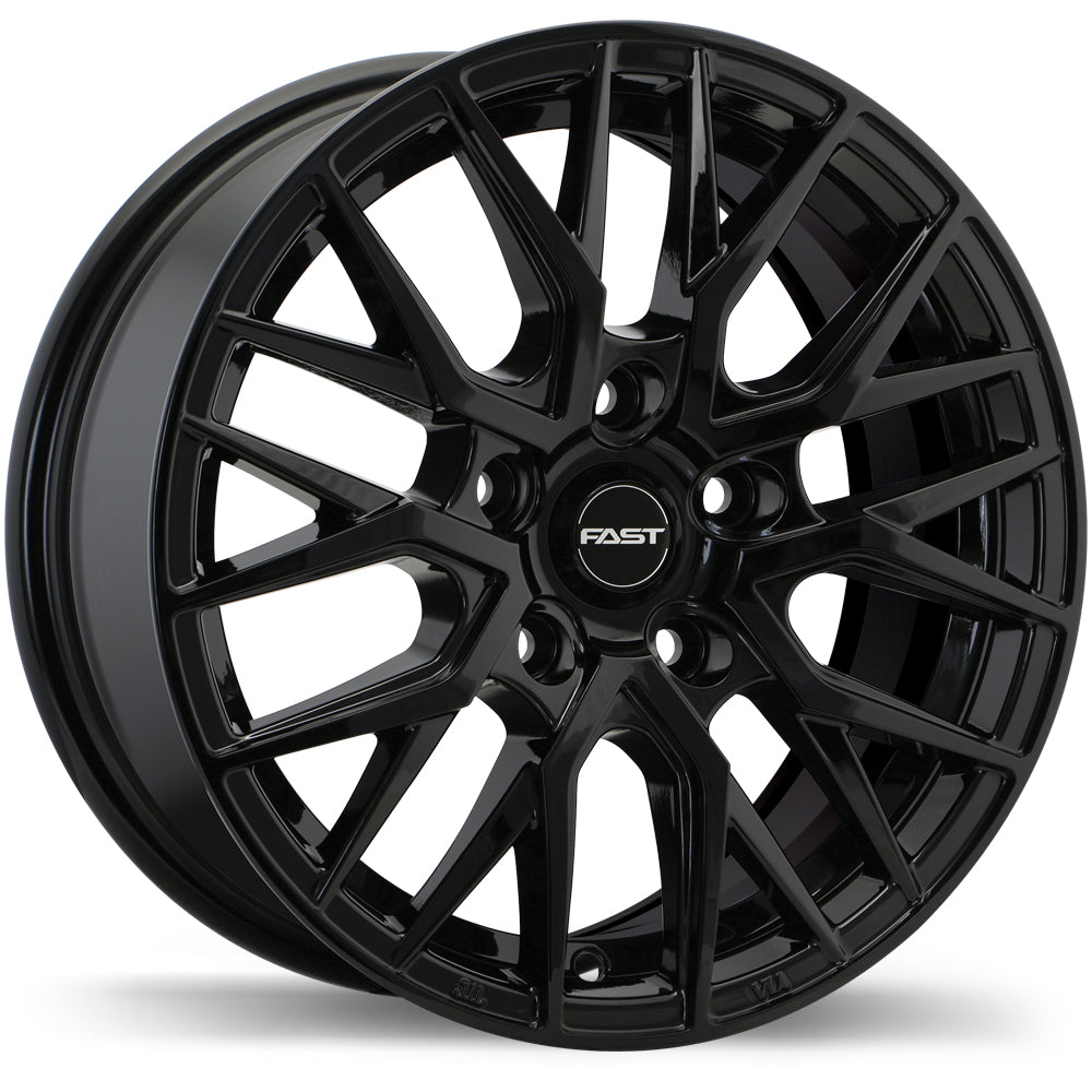 Fast Wheels Tronic 15x6.5 Gloss Black 40 5x114.3 72.6 F238-1565-65BN+40C726