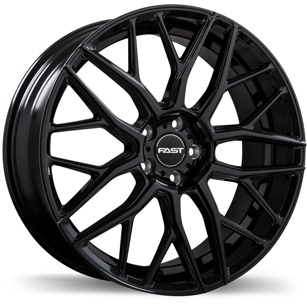 Fast Wheels Vybz 18x8.0 Gloss Black 40 5x114.3 72.6 F263-1880-65BN+40E726