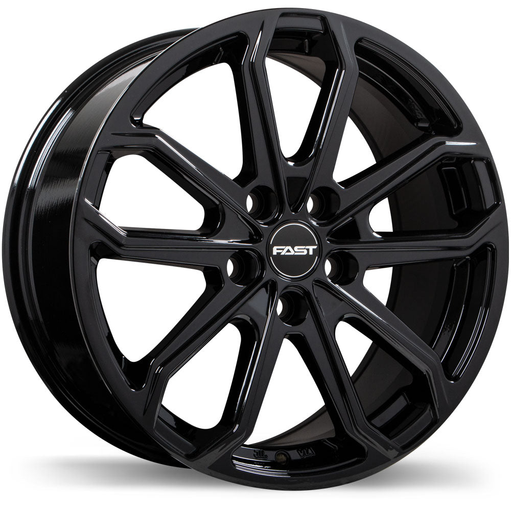 Fast Wheels Impression 18x8.0 Gloss Black 45 5x114.3 67.1 F265U-1880-65BN+45F671