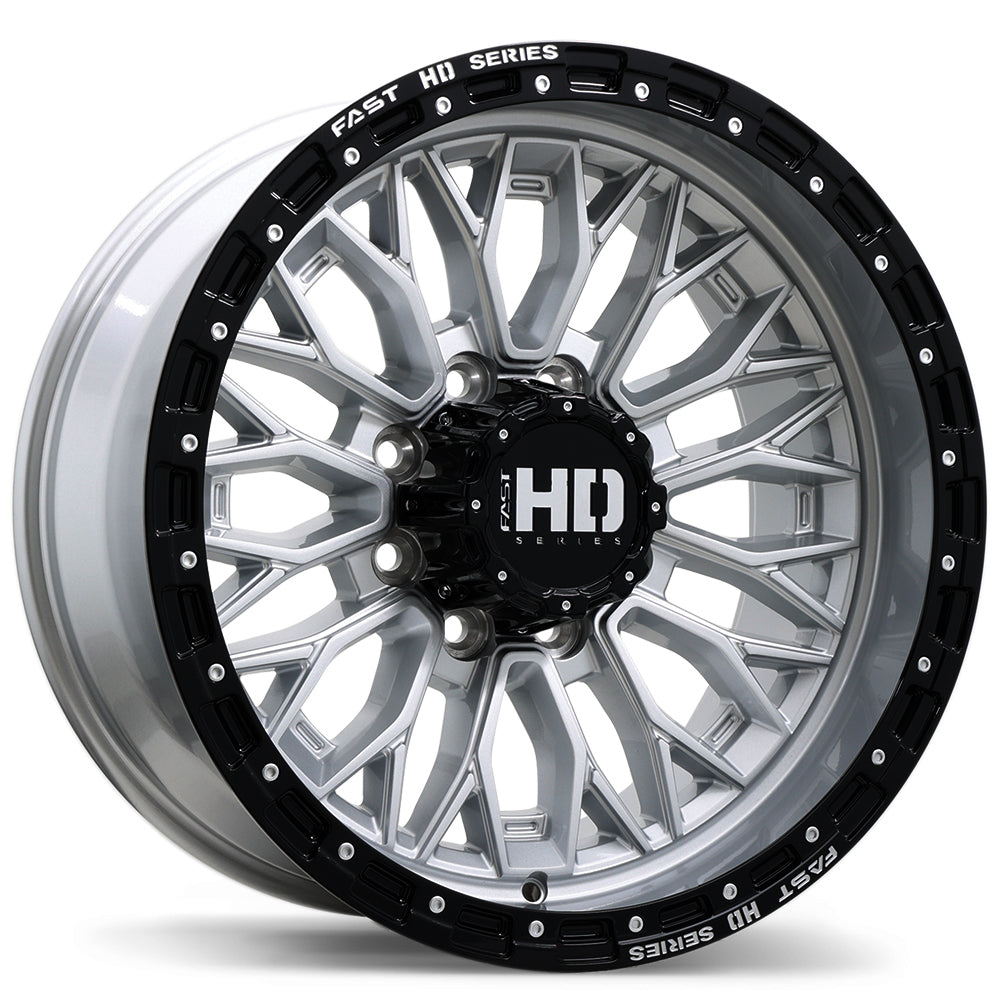 Fast HD Muramasa 20x10.0 Gloss Silver with Black Lip 0 8x170 125.1 F276-2000-70SB+00C251