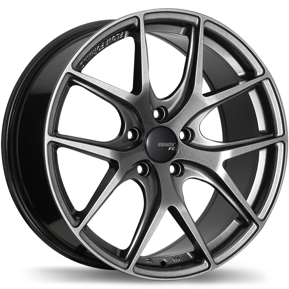 Fast Wheels FC04 17x8.0 Titanium 35 5x114.3 72.6 FC04-1780-65TN+35C726