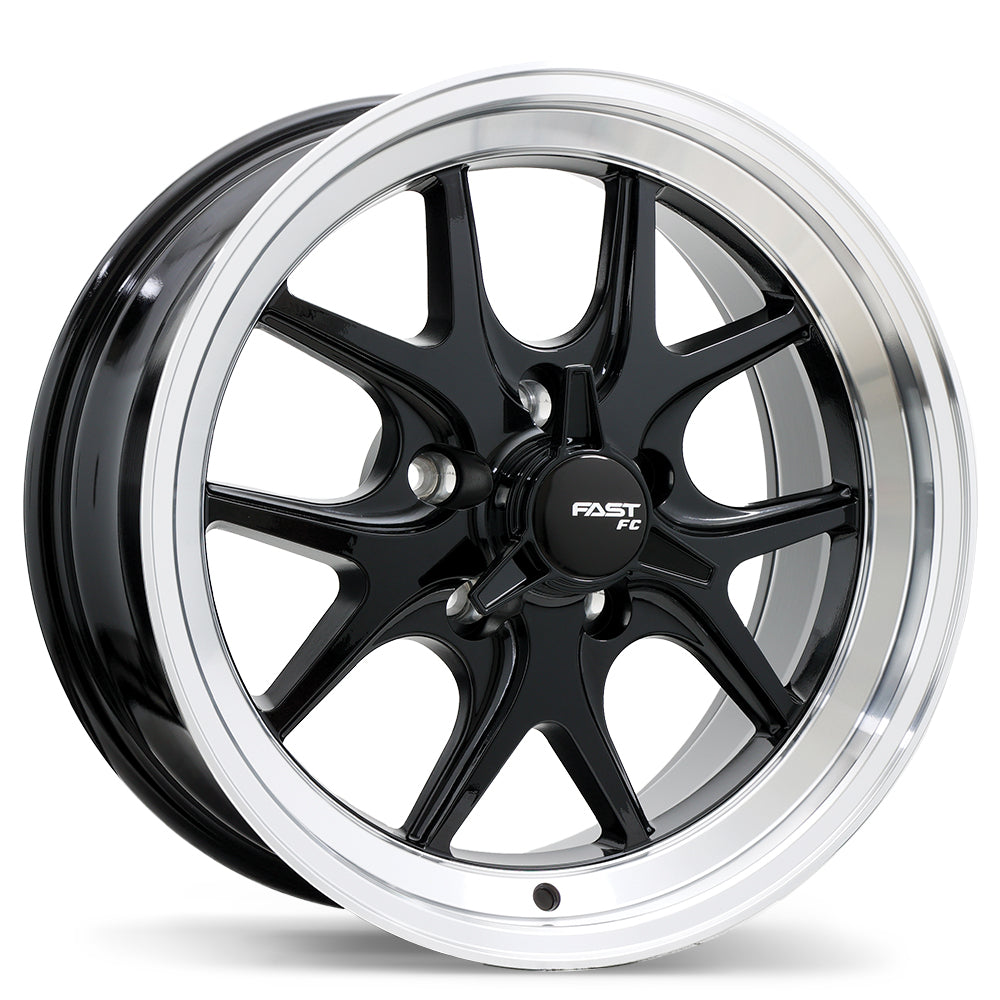 Fast Wheels FC04V 18x8.0 Gloss Black with Machined Lip 0 5x120.65 70.7 FC04V-1880-61BP+00C707