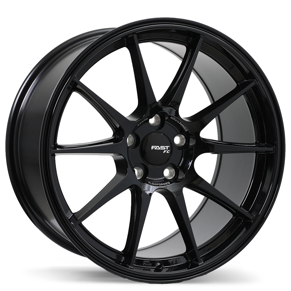 Fast Wheels FC08 18x10.5 Gloss Black 38 5x114.3 72.6 FC08A-1805-65BN+38E726