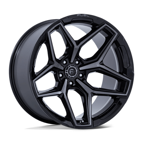 Fuel 1Pc FLUX Gloss Black Brush Fc Gray Ddt | 20x10 | 5x5.0 | -18 | 71.5mm