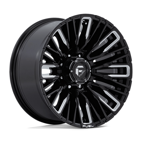 Fuel 1Pc D849 REBAR Gloss Black Milled | 20x10 | 8x6.5 | -18 | 125.1mm
