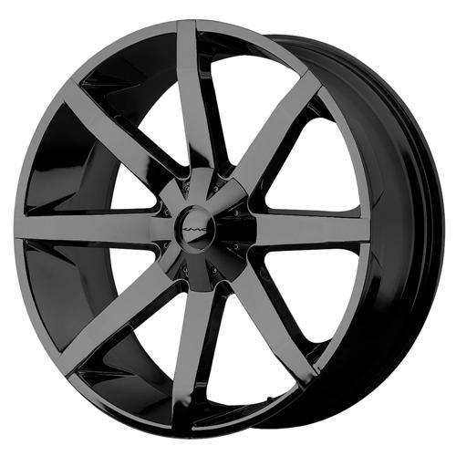Kmc KM651 SLIDE Gloss Black | 24x9.5 | 6x135/5.5 | +25 | 106.1mm