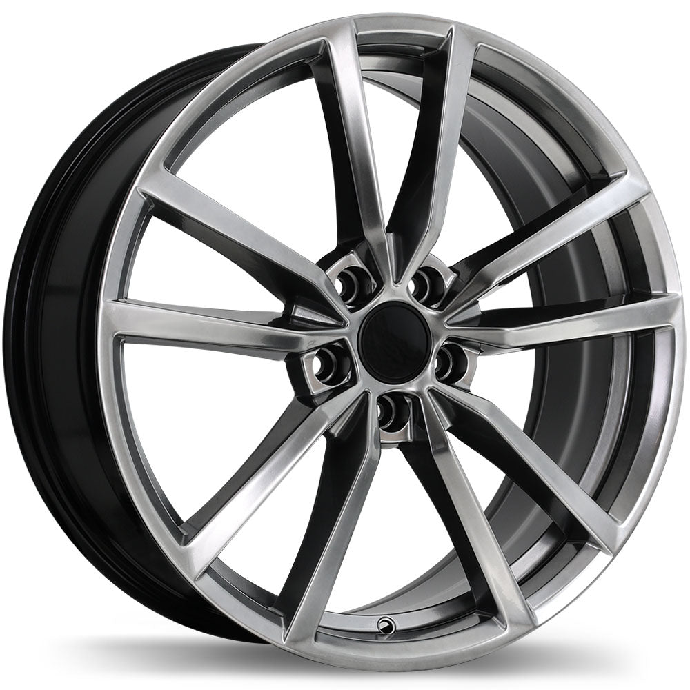 Replika R195 19x8.0 Dark Hyper Silver 45 5x112 66.5 R195-1980-44HD+45R665