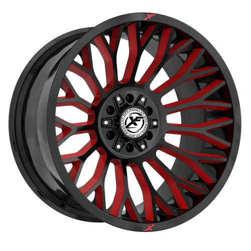 XF OFFROAD XF-237 20x9.0 Gloss Black Milled Red 12 5x127/5x139.7 78.1 XF-237209051271397+12GBRW