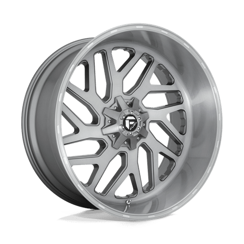 Fuel BRUSHED GUN METAL TINTED CLEAR 26x12 8x180