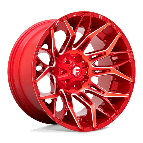Fuel CANDY RED MILLED 22x12 5x139.7