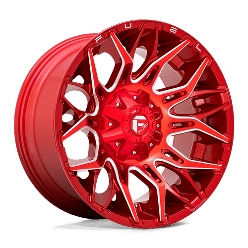 Fuel CANDY RED MILLED 20x10 5x150