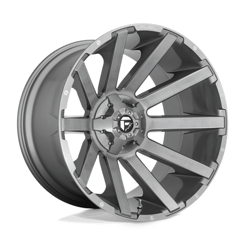 Fuel BRUSHED GUN METAL TINTED CLEAR 22x12 5x139.7