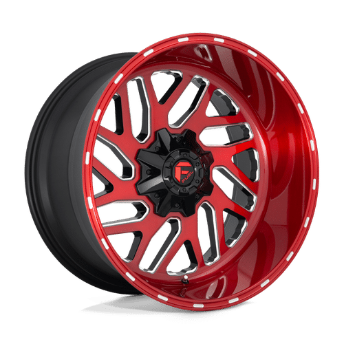 Fuel CANDY RED MILLED 24x12 8x180