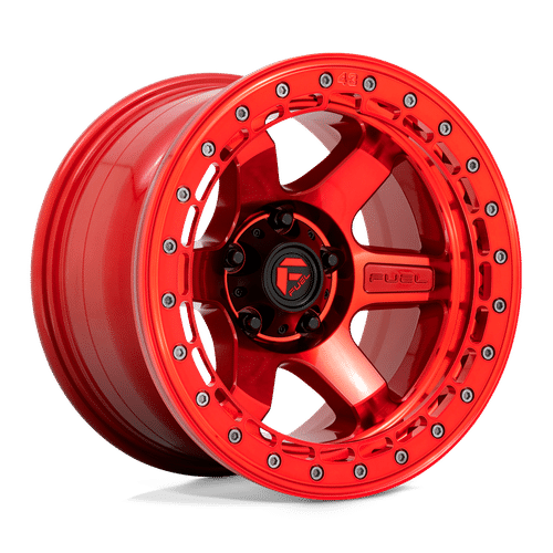 Fuel CANDY RED WITH CANDY RED RING 17x9 6x135