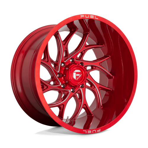 Fuel CANDY RED MILLED 26x14 8x180