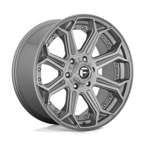 Fuel BRUSHED GUN METAL TINTED CLEAR 26x14 8x180