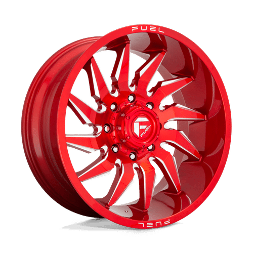 Fuel CANDY RED MILLED 24x12 8x180