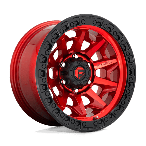 Fuel CANDY RED BLACK BEAD RING 17x9 6x139.7