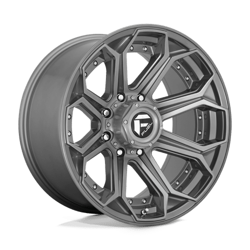 Fuel BRUSHED GUN METAL TINTED CLEAR 20x10 8x180