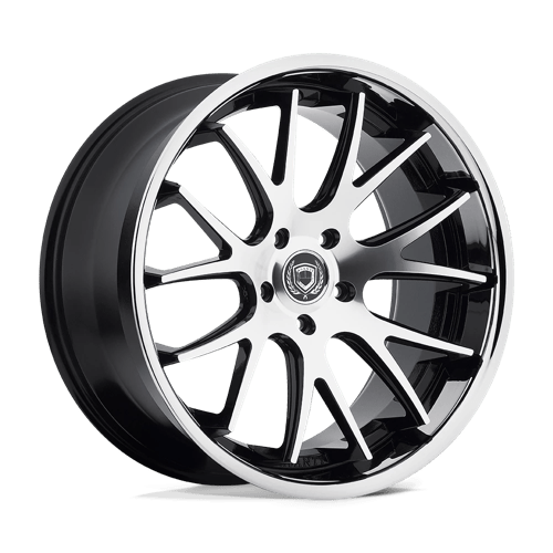 Asanti Black ABL-3 CASTOR Machined Face W/ Ss Lip | 20x8.5 | 5x4.5 | +38 | 74.1mm