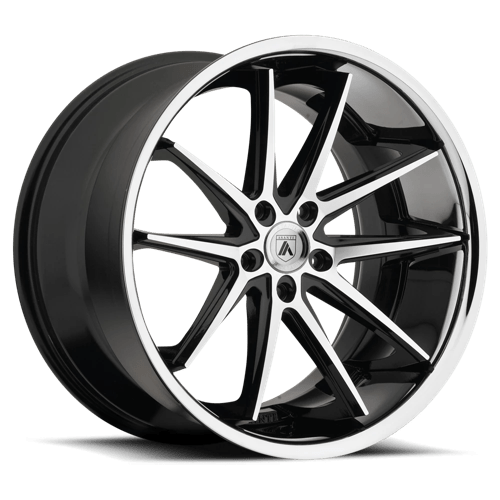 Asanti Black ABL-5 ALTAIR Machined Face W/ Ss Lip | 22x10.5 | 5x120 | +38 | 74.1mm