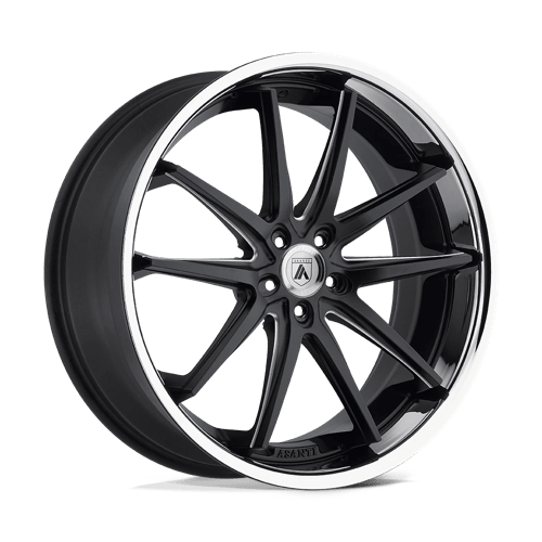 Asanti Black ABL-5 ALTAIR Matte Black Milled W/ Ss Lip | 22x9 | 5x120 | +15 | 74.1mm