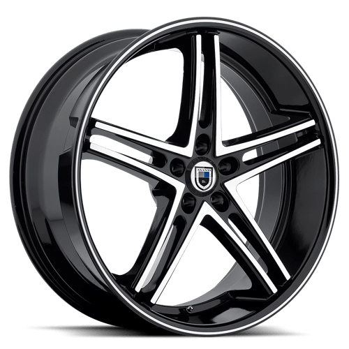 Asanti Black ABL-7 Machined Face W/ Black Lip | 22x9 | 5x120 | +32 | 74.1mm