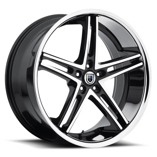Asanti Black ABL-7 Machined Face W/ Ss Lip | 20x10 | 5x120 | +35 | 74.1mm