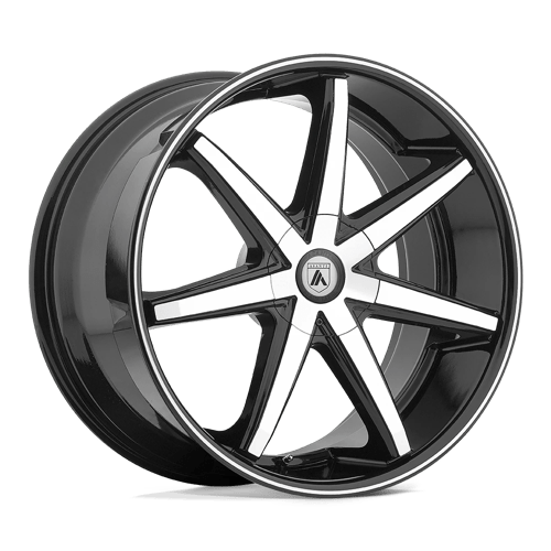 Asanti Black ABL-9 Machined Face W/ Black Lip | 20x10 | 5x5.0 | +38 | 78.1mm