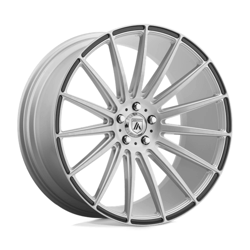 Asanti Black ABL-14 POLARIS Brushed Silver W/ Carbon Fiber Inserts | 20x8.5 | BLANK | +XX | 72.56mm