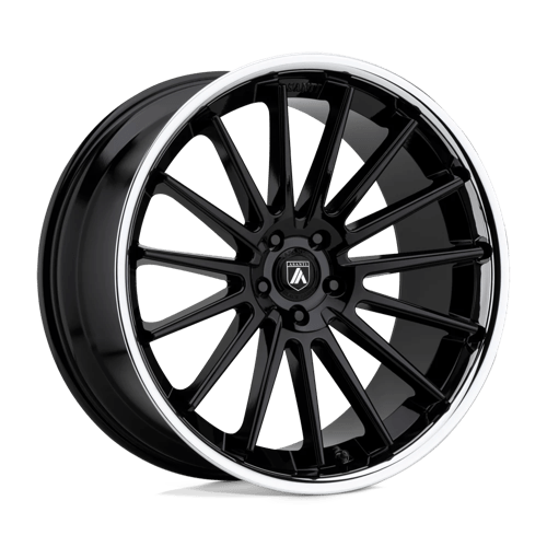 Asanti Black ABL-24 BETA Gloss Black W/ Chrome Lip | 20x10.5 | 5x112 | +38 | 72.56mm