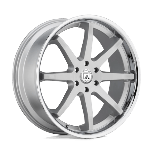 Asanti Black ABL-32 KAISER Brushed Silver W/ Chrome Lip | 20x9 | 6x135 | +30 | 87.1mm