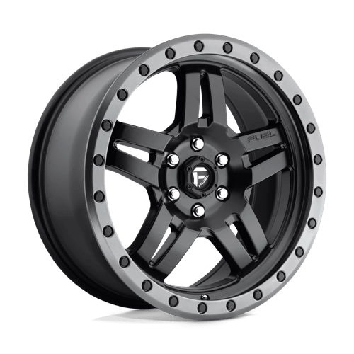 Fuel 1Pc D557 ANZA Matte Black Gun Metal Ring | 18x8 | 6x120 | +27 | 67.06mm