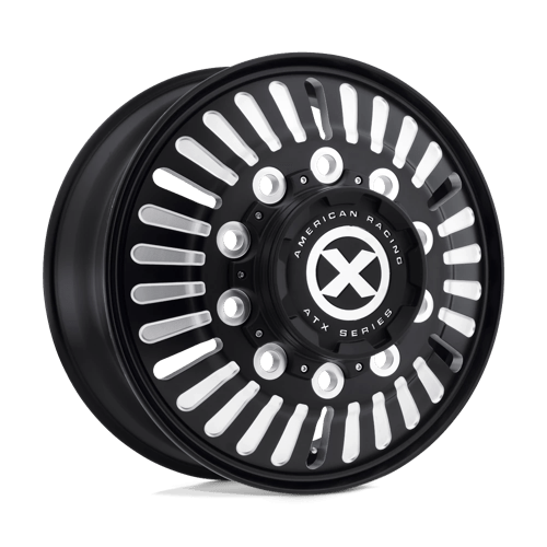 Atx AO403 ROULETTE Satin Black Milled - Front | 22.5x8.25 | 10x11.25 | +144 | 220.1mm