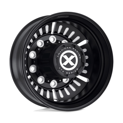 Atx AO403 ROULETTE Satin Black Milled - Rear | 24.5x8.25 | 10x11.25 | -168 | 220.1mm