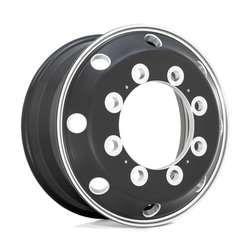 Atx AO404 JOURNEY Glossy Black W/ Polished Lip - Front & Rear Inner | 24.5x8.25 | 10x11.25 | +144 | 220.1mm