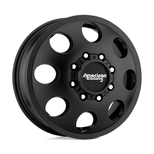 American Racing AR204 BAJA DUALLY Satin Black - Front | 17x6.5 | 8x210 | +111 | 154.3mm