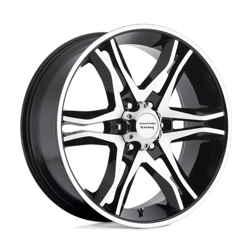 American Racing AR893 MAINLINE Gloss Black Machined | 17x8 | 5x5.0 | +0 | 78.1mm