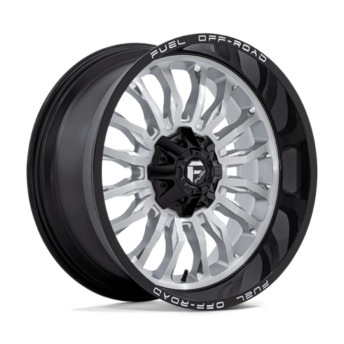 Fuel 1Pc D798 ARC Silver Brushed Face W/ Milled Black Lip | 22x10 | 6x135/5.5 | -18 | 106.1mm