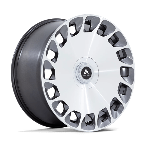Asanti Black ABL-45 ARISTOCRAT Gloss Platinum Bright Mach Fc | 20x10.5 | 5x112/120 | +38 | 74.1mm