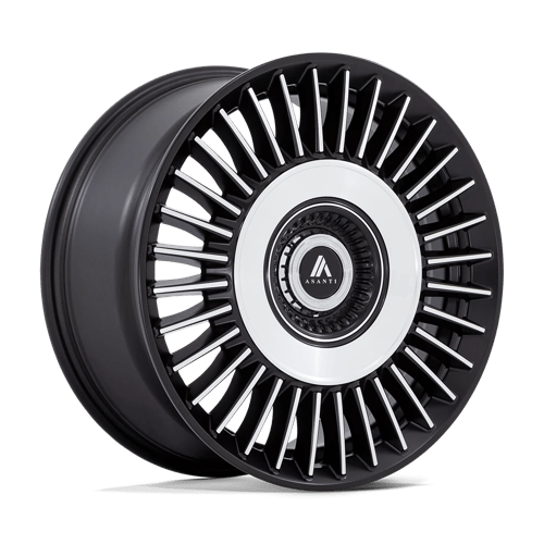 Asanti Black ABL-40 TIARA Satin Black Bright Mach Face | 20x10.5 | 5x4.25/112 | +45 | 72.56mm