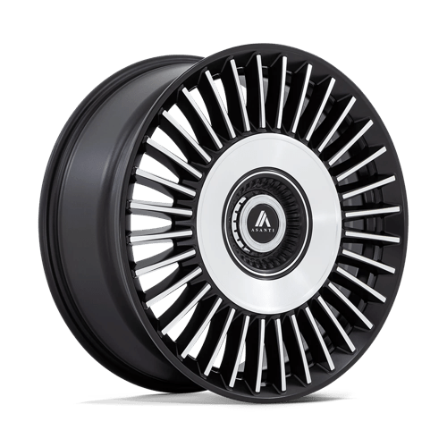 Asanti Black ABL-40 TIARA Satin Black Bright Mach Face | 22x9 | 5x115/120 | +15 | 74.1mm