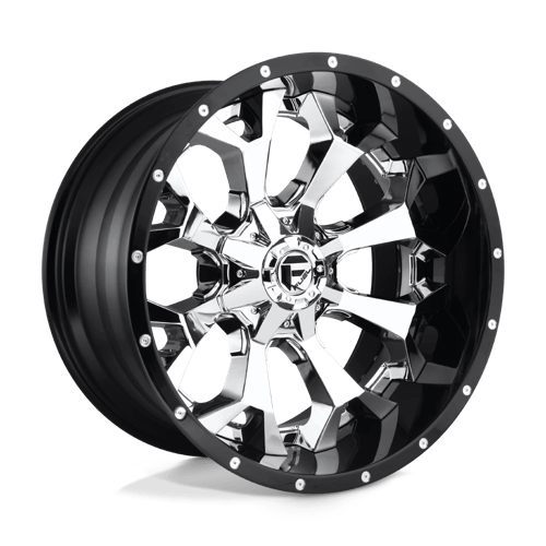 Fuel 2Pc D246 ASSAULT Chrome Plated Gloss Black Lip | 20x10 | 8x6.5 | -18 | 125.1mm